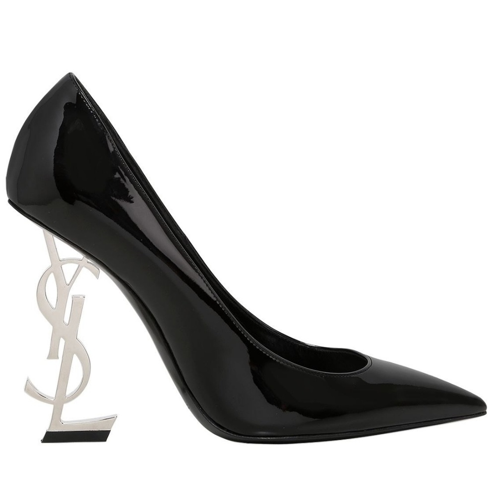 NIB Saint Laurent Black Patent Opyum 110 Pumps
